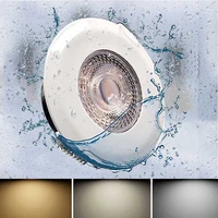 6pcs led downlight waterproof ip44 5w ceiling lamp ac 85v 265v cct dimmable recessed home indoor bathroom spot light