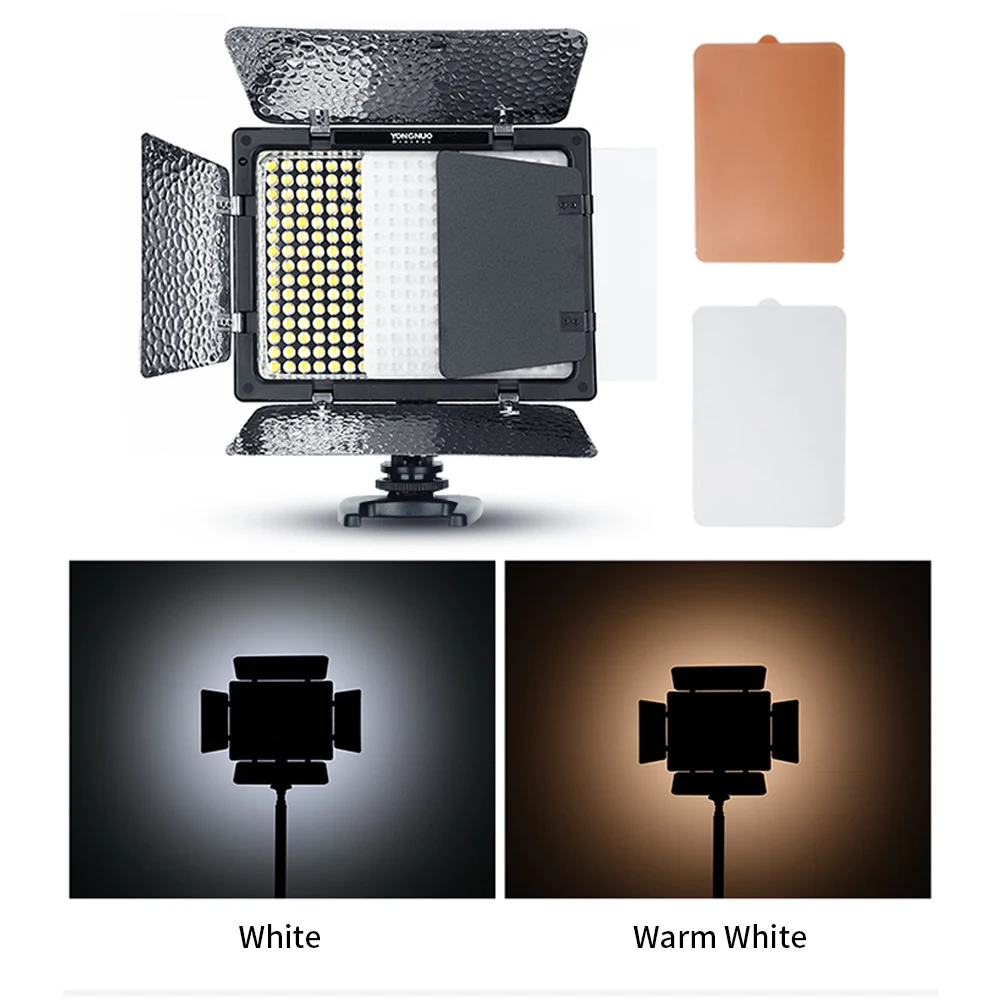 

YONGNUO YN300 III YN-300 III 3200k-5500K CRI95+ Pro YN300III LED Video Lights Support AC Adapter & Remote Control APP Control