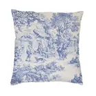 Винтажный Классический французский тканевый темно-синий чехол для подушки с рисунком напольная Подушка Чехол для дивана чехол для подушки домашний декор