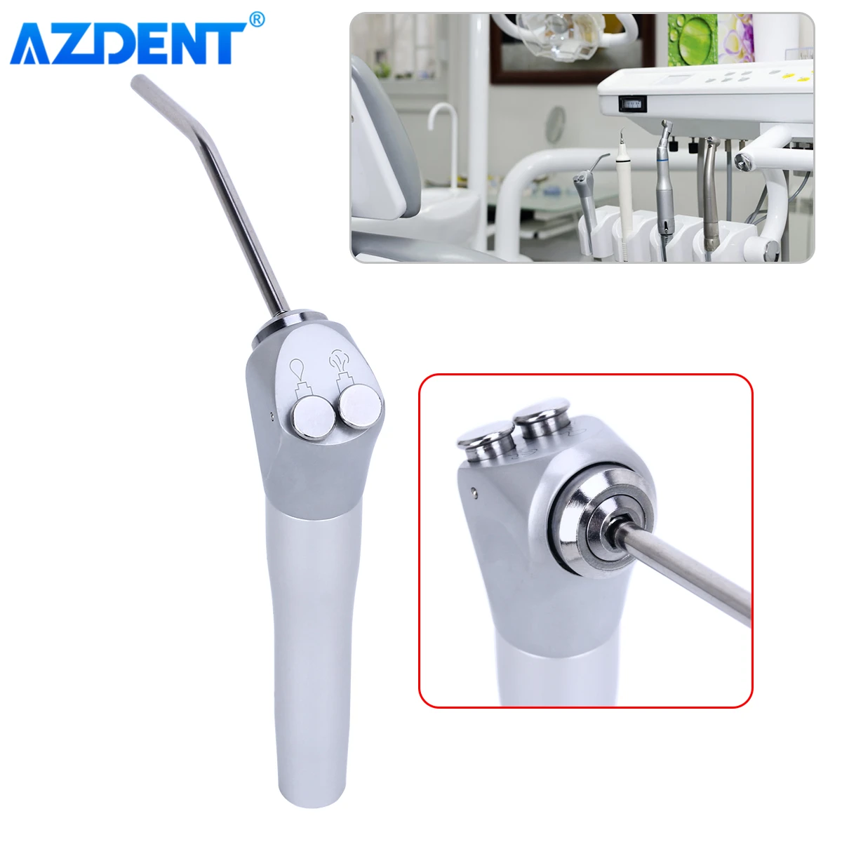 Шприц AZDENT Dental 3 Way трубка для воздушной воды силиконовые трубки 1 8 м и насадки