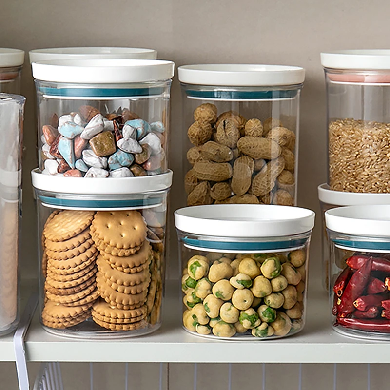

Food Storage Container Plastic Kitchen Refrigerator Noodle Box Multigrain Storage Tank Transparent Sealed Cans Keep Fresh