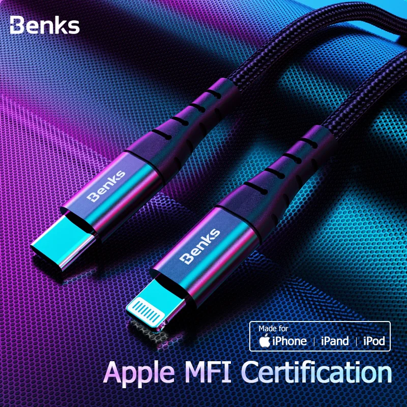 

Кабель MFI с usb c на lightning для iPhone 11 pro xs max xr 8 7 6s plus 5se