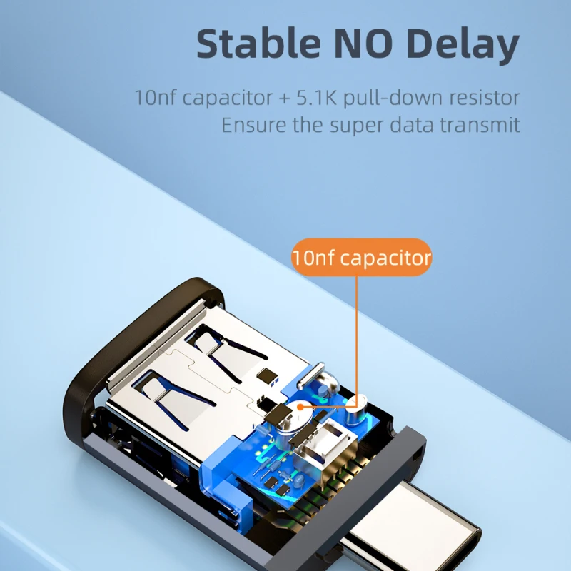 Адаптер Essager USB 3 0 Type-C OTG переходник Type C на мама для Macbook Xiaomi Samsung S20 USBC Micro коннектор |