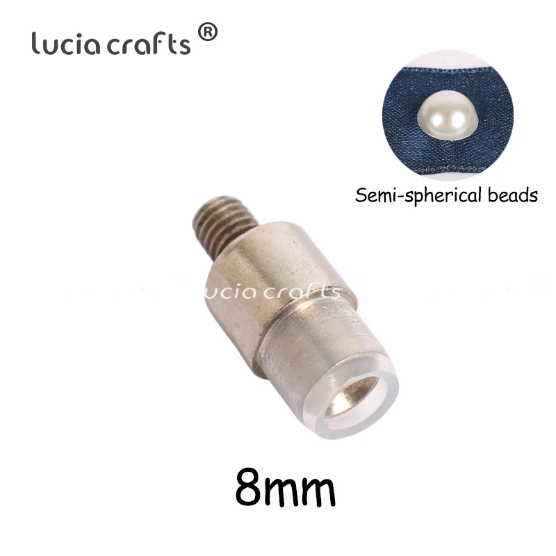 S2 Semicircle 1pcs 1 шт/100 шт/500 шт 4 мм/5 мм/6 мм/8 мм/10 мм/12 мм гайка сопло заклепки четыре когтя для прибивания бусин Бисероплетение машины аксессуары J0243 - Цвет: S2 Semicircle 1pcs