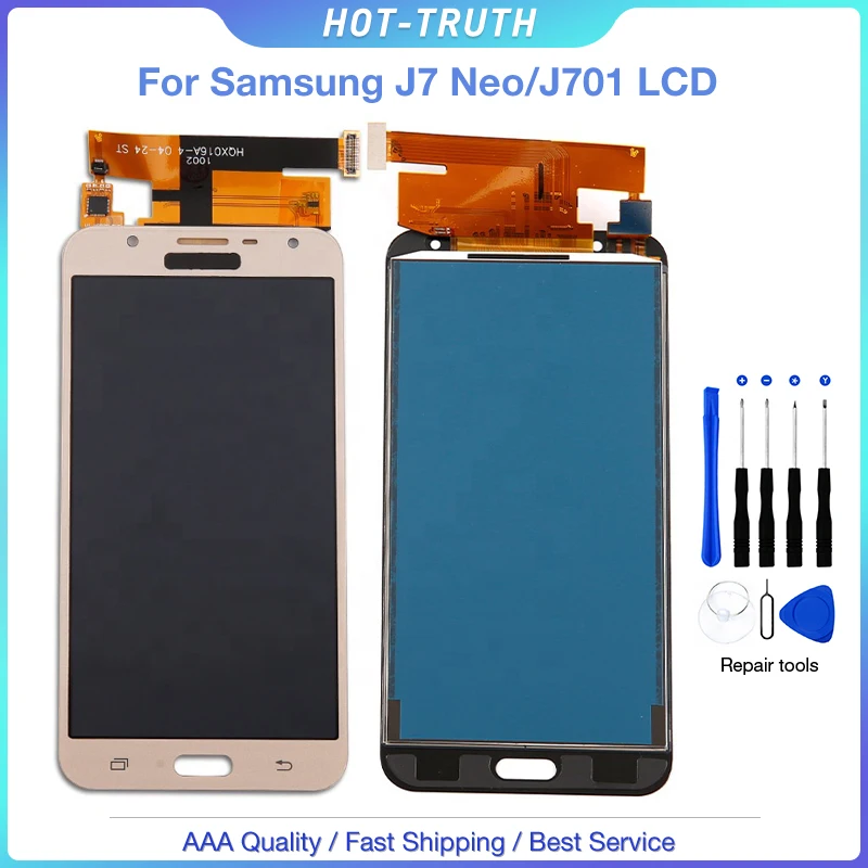 10 шт./лот Бесплатная доставка сенсорный экран для Samsung Galaxy J7 Neo NXT 2017 LCD J701F J701M J701/DS