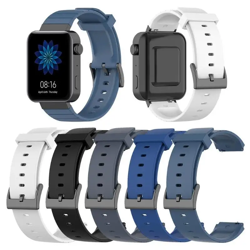 Мягкий силиконовый ремешок для часов браслет смарт Xiaomi 18 мм|Ремешки часов| |