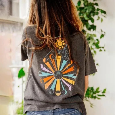 Богемный Вдохновленный Классический Группа Футболка graphic tee для женщин