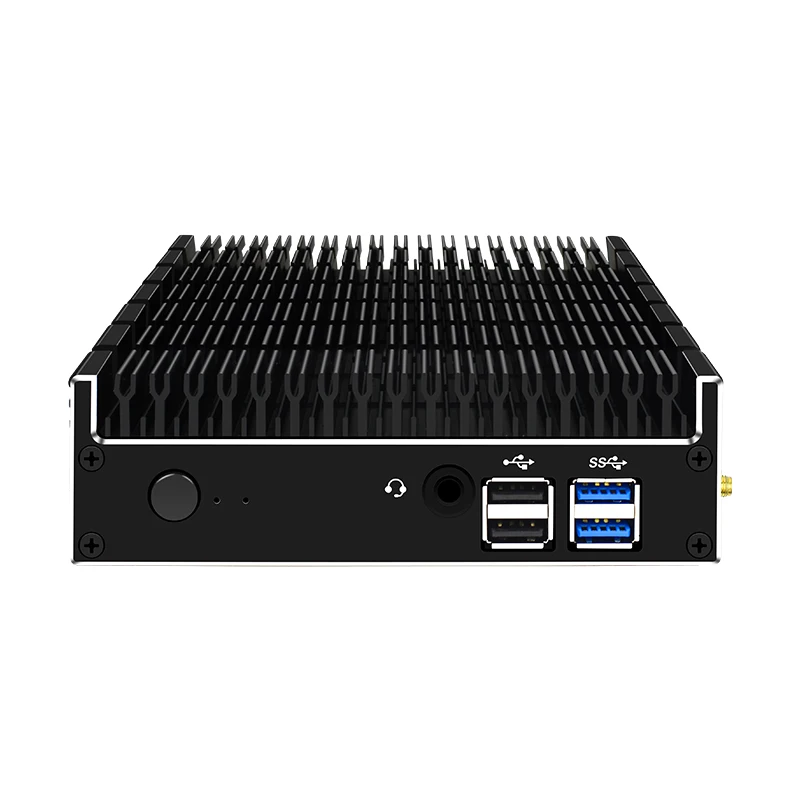 Intel Core i5-10210U Quad Cores 6USB брандмауэр мини-ПК безвентиляторный ПК Windows 10 pro Desktop USB3.0 Htpc