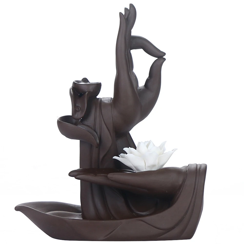 Подставка для ароматических палочек из фиолетовой глины домашний декор гостиной