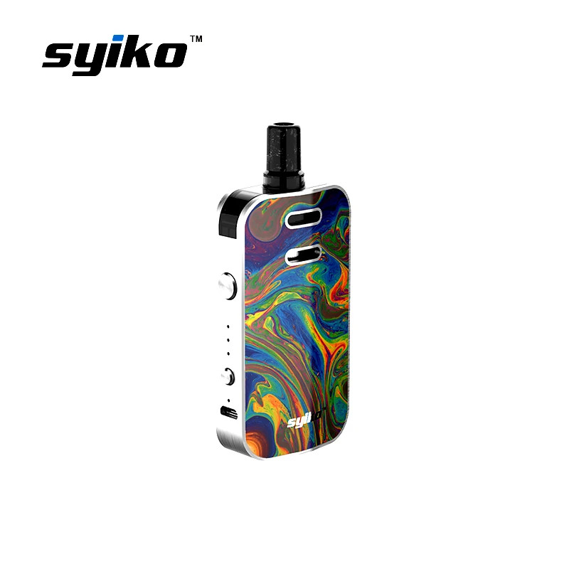 Электронная сигарета vape kit Syiko galax 1200 мАч батарея 2 мл pod fit 0.6ohm сетка DTL/1.2ohm MTL