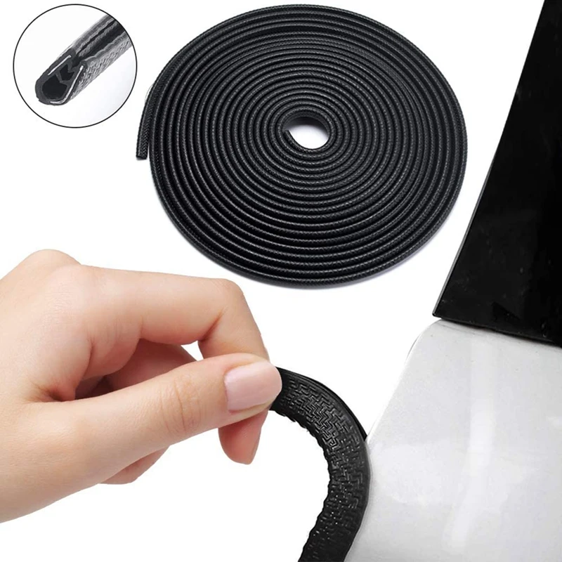 

5m/8m/10m U Type Car Door Protection Strip Universal Car Door Edge Rubber Protector Anti Scratch Auto Door Edge Guards Strip