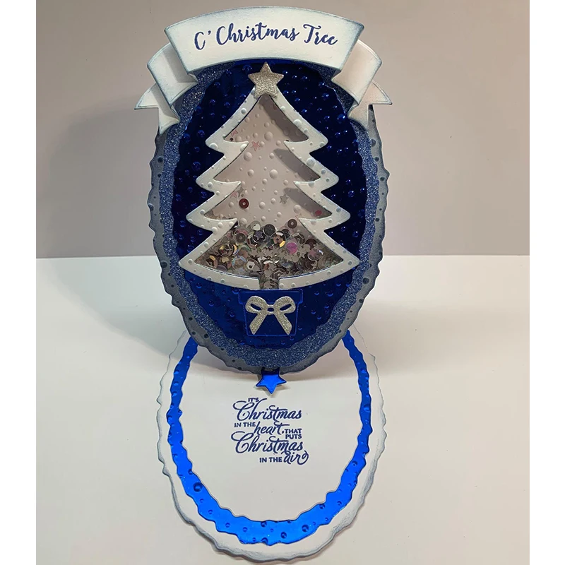 Рождественская елка праздничный шейкер металлические пресс формы для