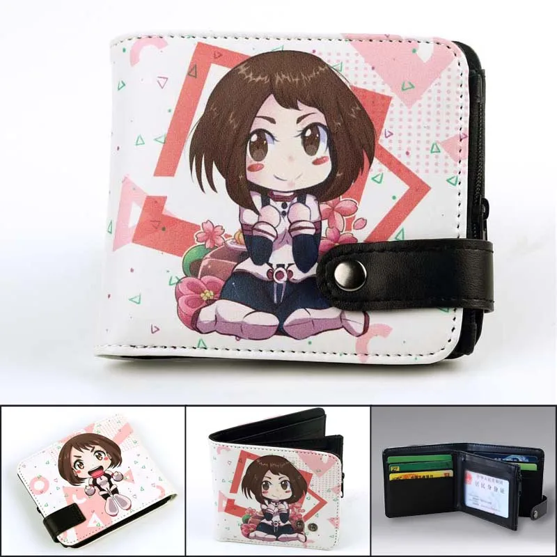 Кожаный кошелек из аниме Моя геройская академия для монет держатель карт с
