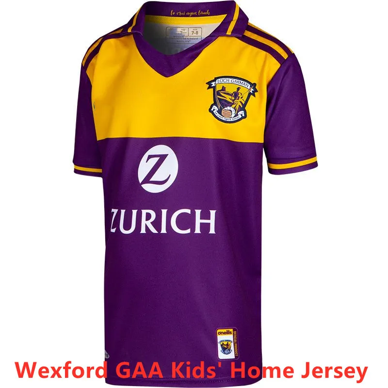 2021 Wexford GAA детская Домашняя футболка 2021/22 Ирландия WEXFORD обучение регби Размер 16-26 |