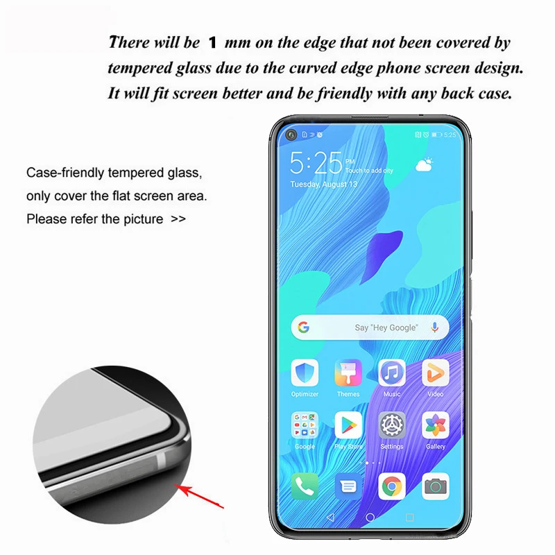 Защитное стекло для Huawei Nova 5T 5i Honor 20 Pro 3 шт. защита экрана закаленное honor 20s