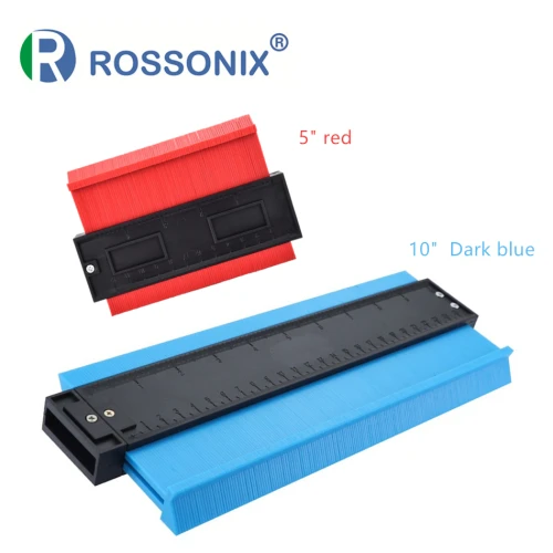 5in red-10Blue Rossonix 2 шт. форма контурный Калибр Дубликатор 5 дюймов 10 дюймов пластиковый профиль копировальный Калибр деревянная маркировка обмотки труб плиточный ламинат - Цвет: 5in red-10Blue
