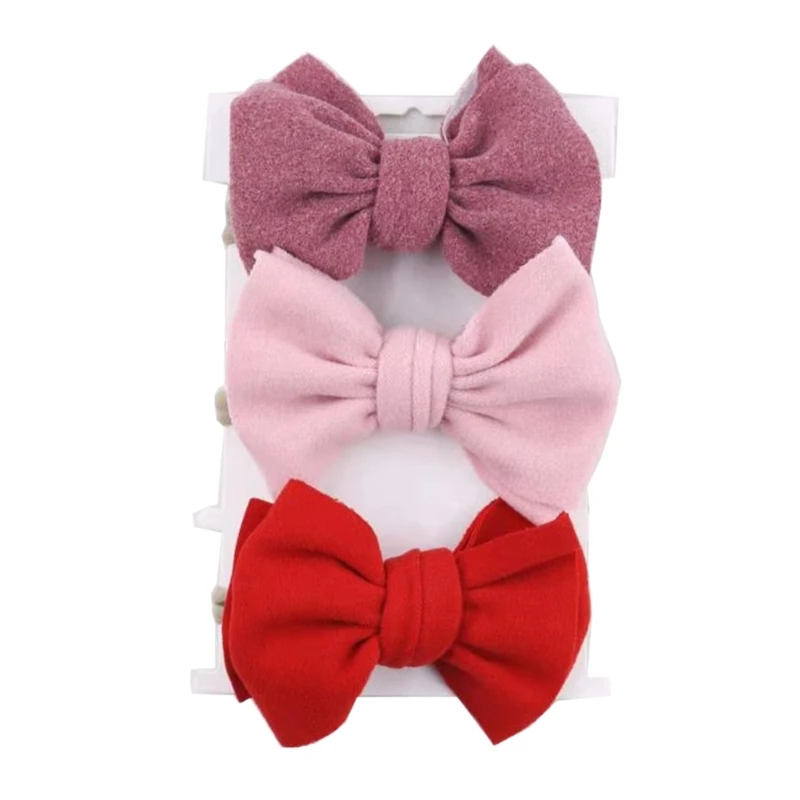 

3 шт., Детские эластичные повязки на голову с бантом