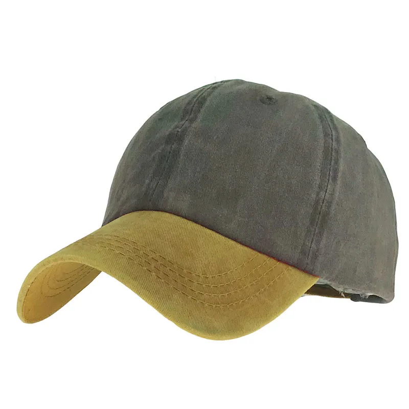7 смешанных цветов вымытые джинсовые кепки Snapback осенне-Летняя мужская и женская