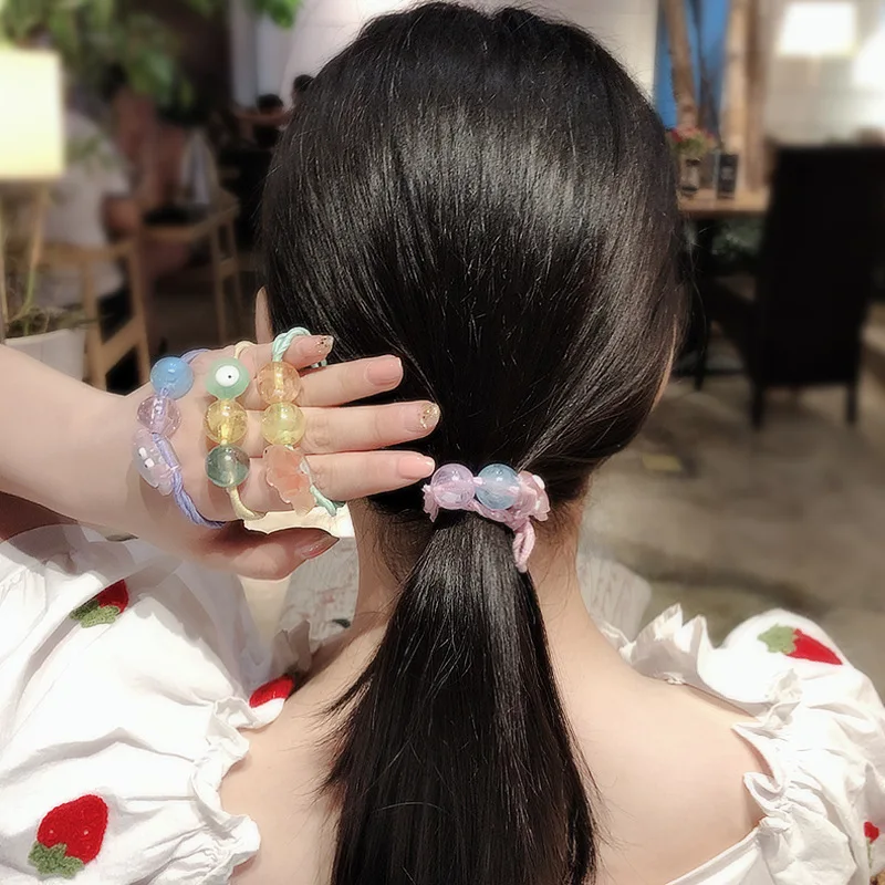 Резинка для волос женская с маленькой рыбкой эластичная цветная завязка девушек