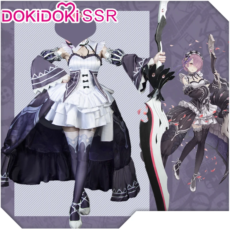 Женский костюм для косплея DokiDoki-SSR из аниме Ram Re Zero x Game SINoALICE Re: Start life in a different world from