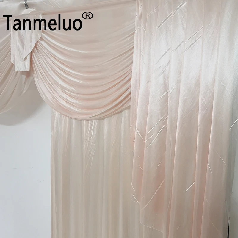 Занавеска из ледяного шелка s-образный фон для сцены украшение свадебного