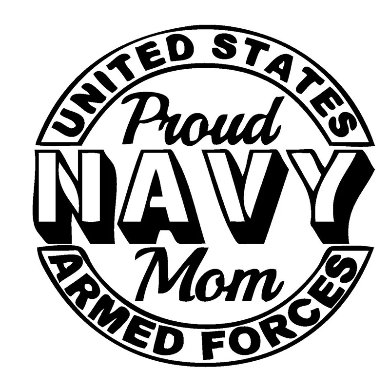 Наклейка с надписью Proud Navy Mom виниловые Стикеры для автомобилей грузовиков и