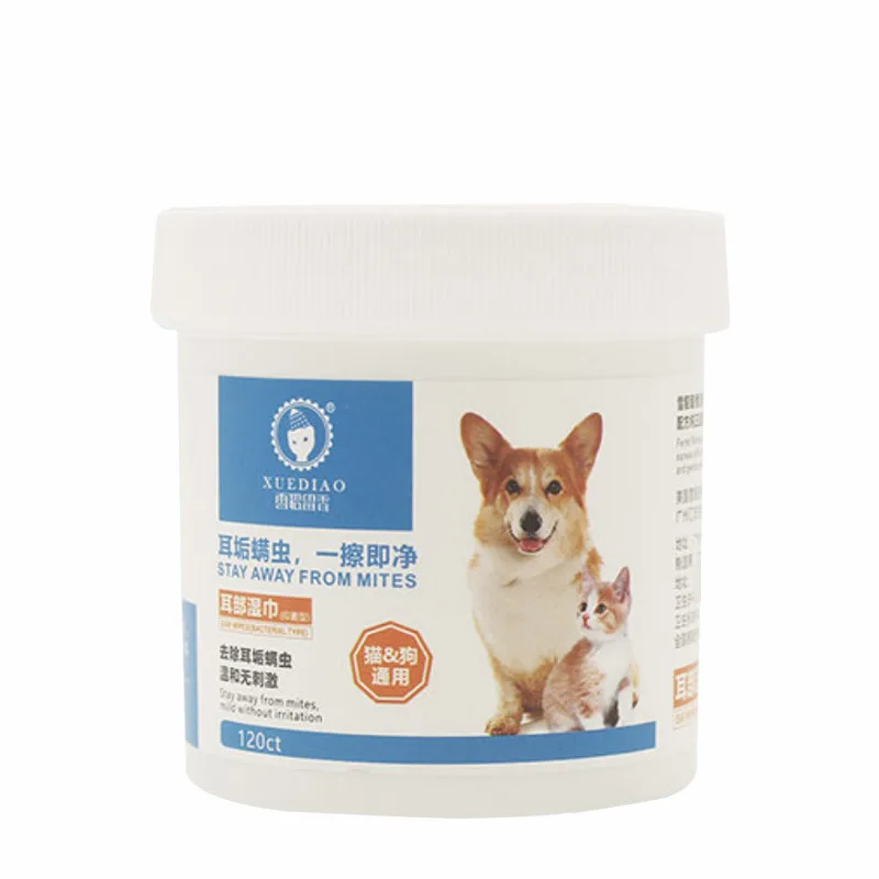 Товары для домашних животных Одноразовые Салфетки Для Чистки глаз и ушей