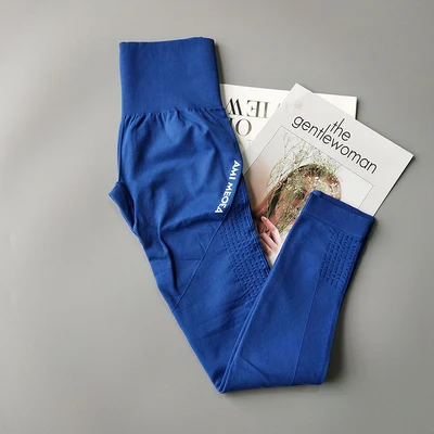 Высокая талия спортивные Леггинсы для фитнеса брюки бега йоги эластичные