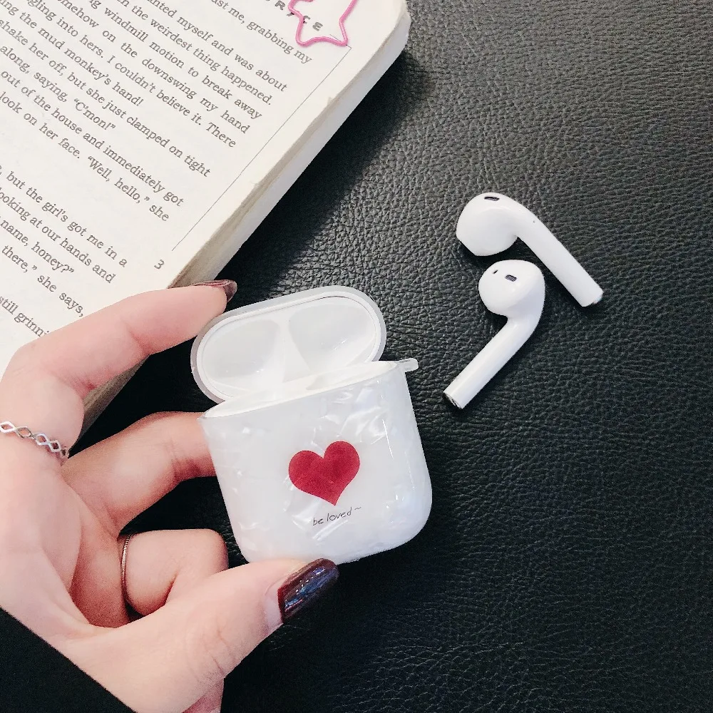 Чехол с раковиной для AirPods, роскошный Леопардовый мраморный силиконовый защитный чехол для Air pods 2, беспроводной чехол для наушников