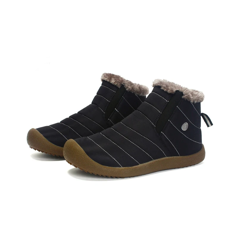 Fujin/Брендовые женские ботильоны Зимняя теплая обувь с Плюшевым Мехом Женские
