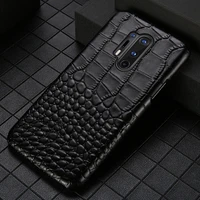 genuine cowhide leather phone case for oneplus 9 pro 9r 10r ace 9rt 8 10 pro 7t 7 pro nord crocodile grain cover for one plus 6t