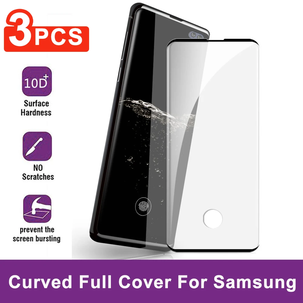 Защитное стекло для samsung Galaxy S8 S9 S10 Plus S10E закаленное Note 8 9 10 Защитная пленка