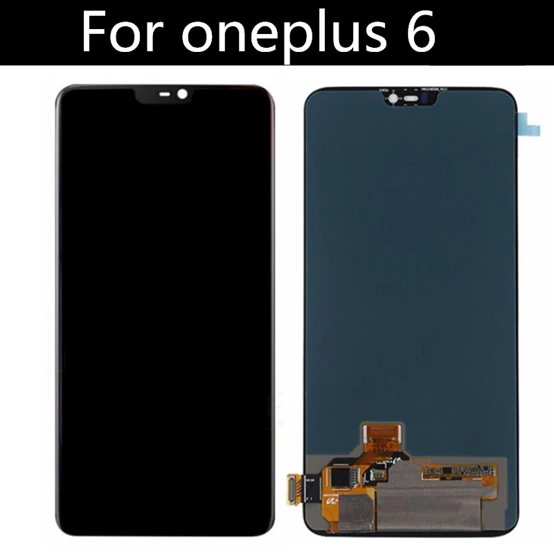 Для Oneplus 6 ЖК-дисплей+ кодирующий преобразователь сенсорного экрана в сборе запасные аксессуары для Oneplus6 ЖК-экран