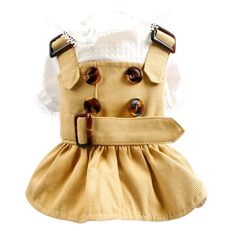 Новинка 2020 весенние платья для собак шотландские клетчатые платье принцессы