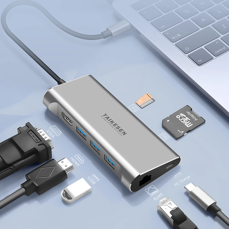 Сетевой концентратор переходная док-станция USB Type C 3 0 HDMI для MacBook Pro Huawei Mate 30 USB-C 1