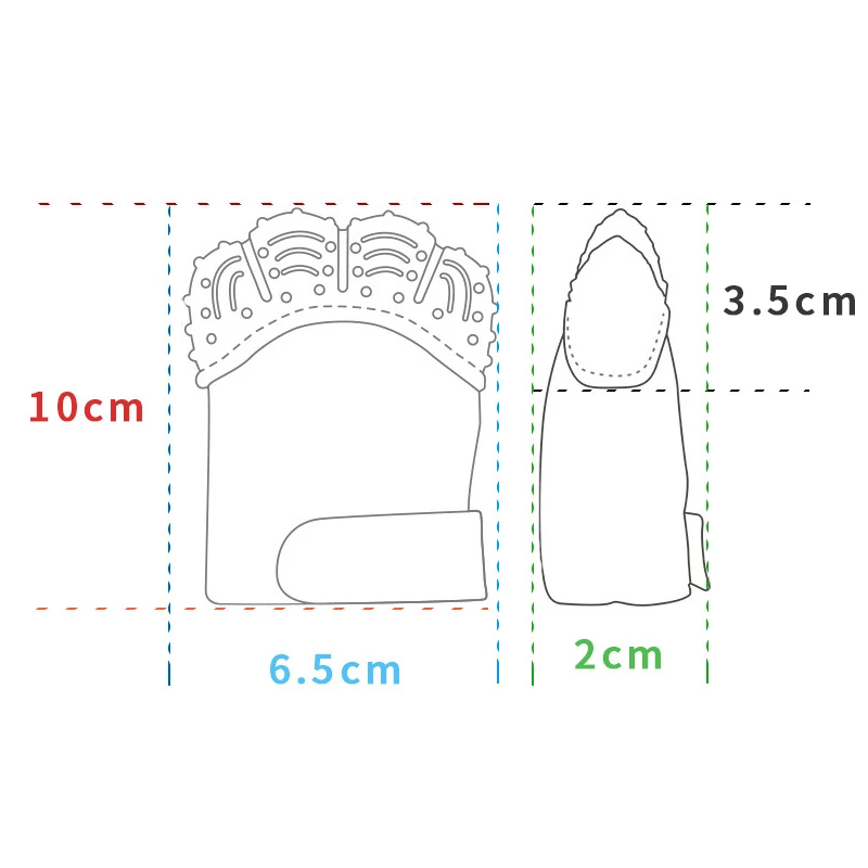 

Baby Gloves Teethers Children Silicone Molars Baby Chews Toys Maternal and Child Products