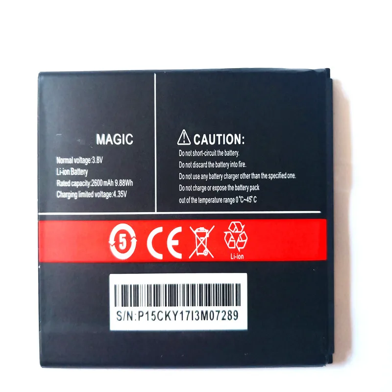 2600 мАч смартфон запасная батарея для Cubot Magic мобильный телефон черный аккумулятор