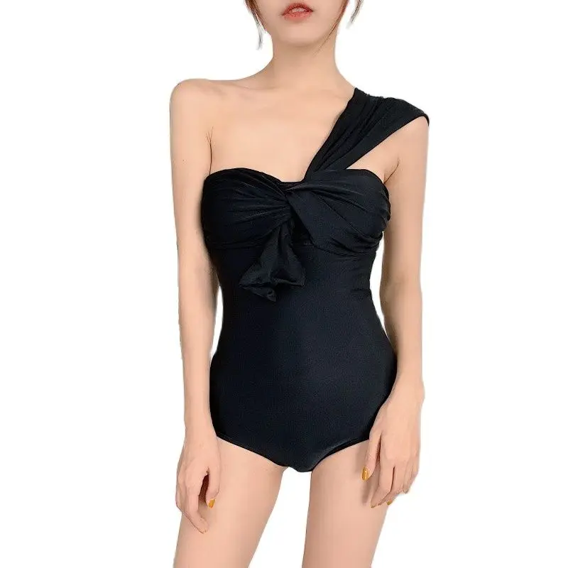 

Купальник Корея купальный костюм женский живот покрытие студентов цельный маленький бюст сбор-купальный костюм пузырь Горячая весна