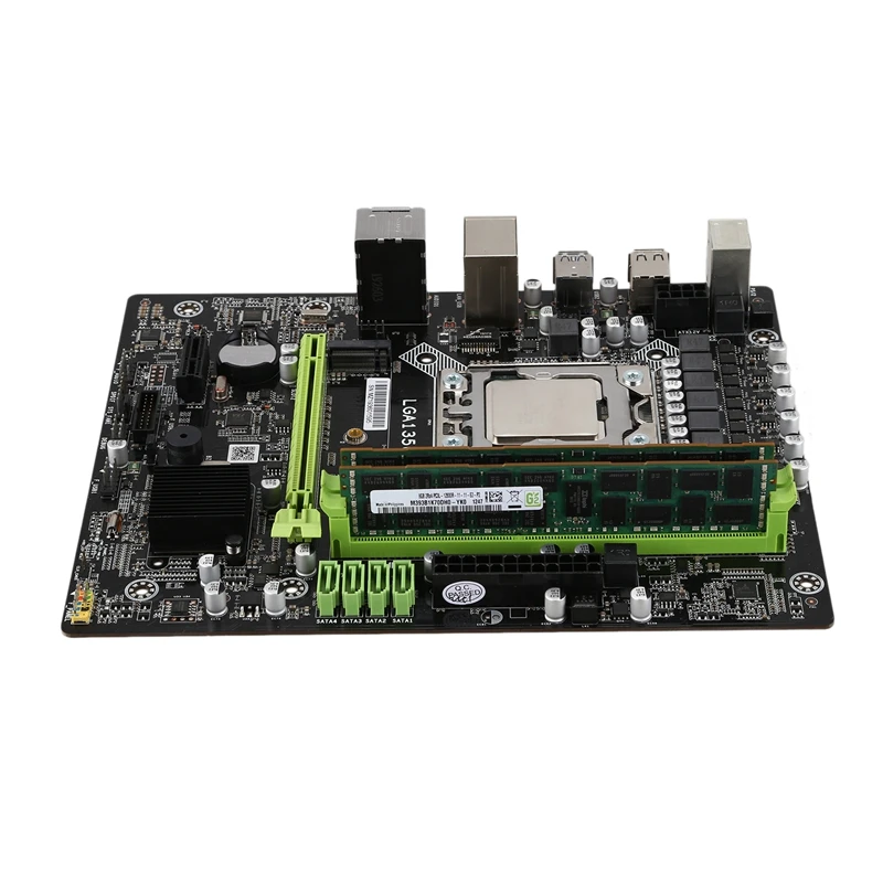 Комплект материнской платы X79A с Xeon LGA 1356 E5 2420 C2 2x8 ГБ = 16 Гб 1600 МГц память DDR3 ECC
