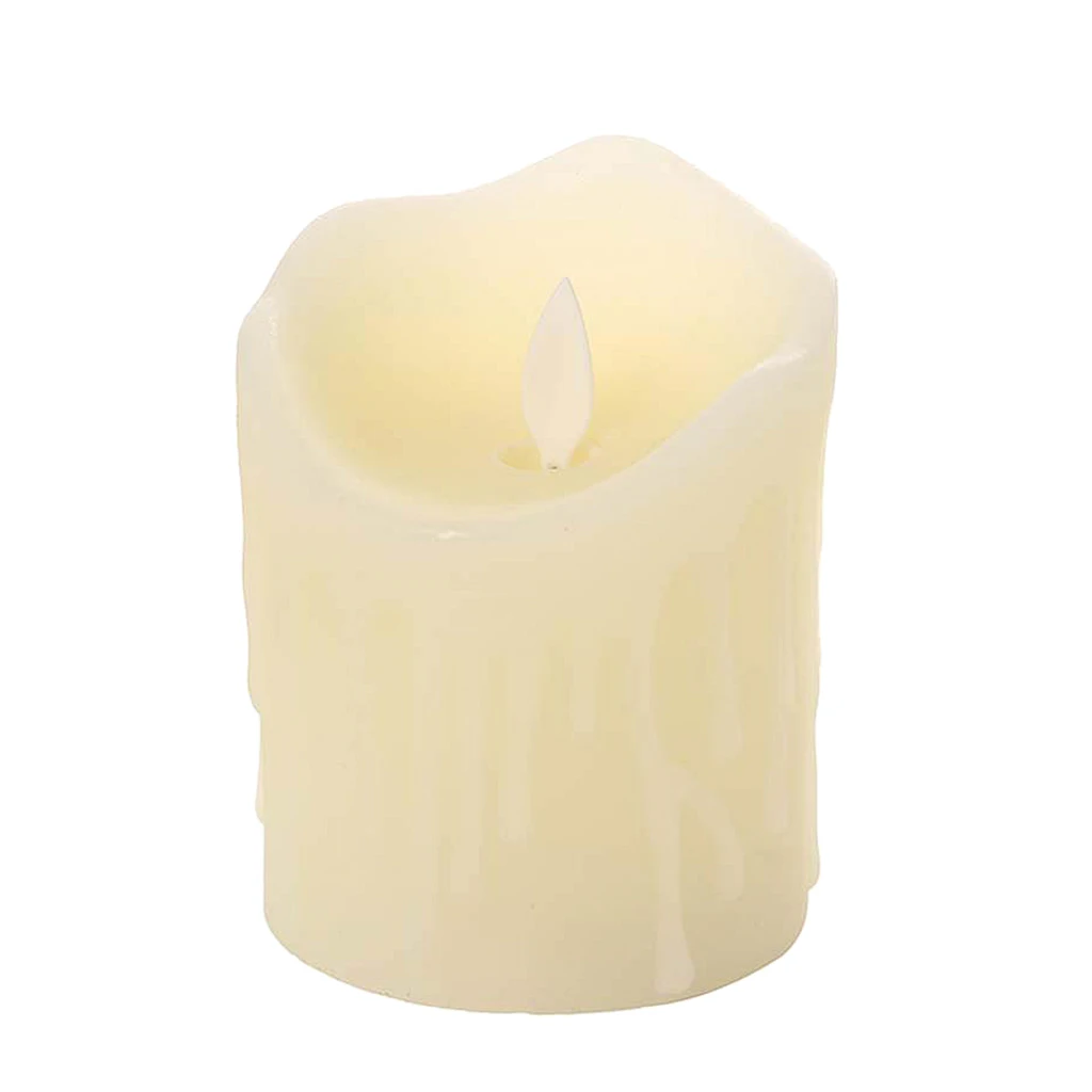 

Lifelike Swinging Flame Battery Powered Realistic Flameless LED Candle Amber for Wedding Anniversary Birthday Party Christmas