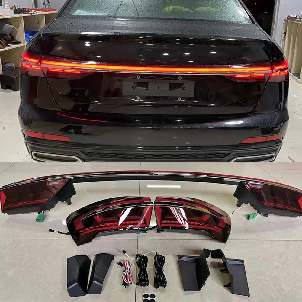 

For Audi A6 C8 2018-2020 Decorative Audi Running Taillight Cross Lamp Assembly Streamer Lamp Modified Through Taillight