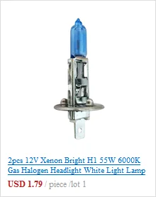 2 шт. 12 В Xenon яркий H7 55W 6000K газовый галогенные лампы головного светильник автомобильный Светильник лампы Длительный срок службы высокое количество запасённой энергии на единицу веса(#7