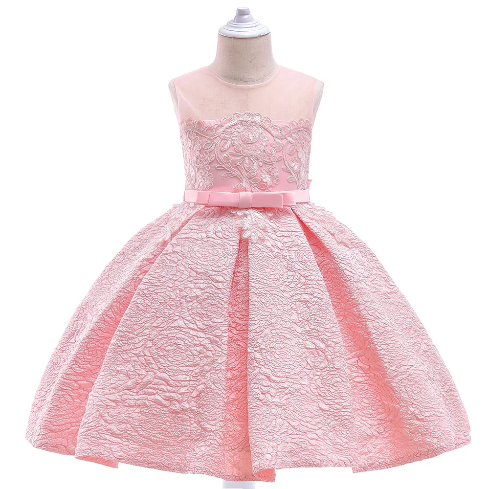 

Elegant Pink Kids Dresses For Teenager Girl Bridesmaid Flower Girls Dress Children Birthday Party Dress Princess Dress