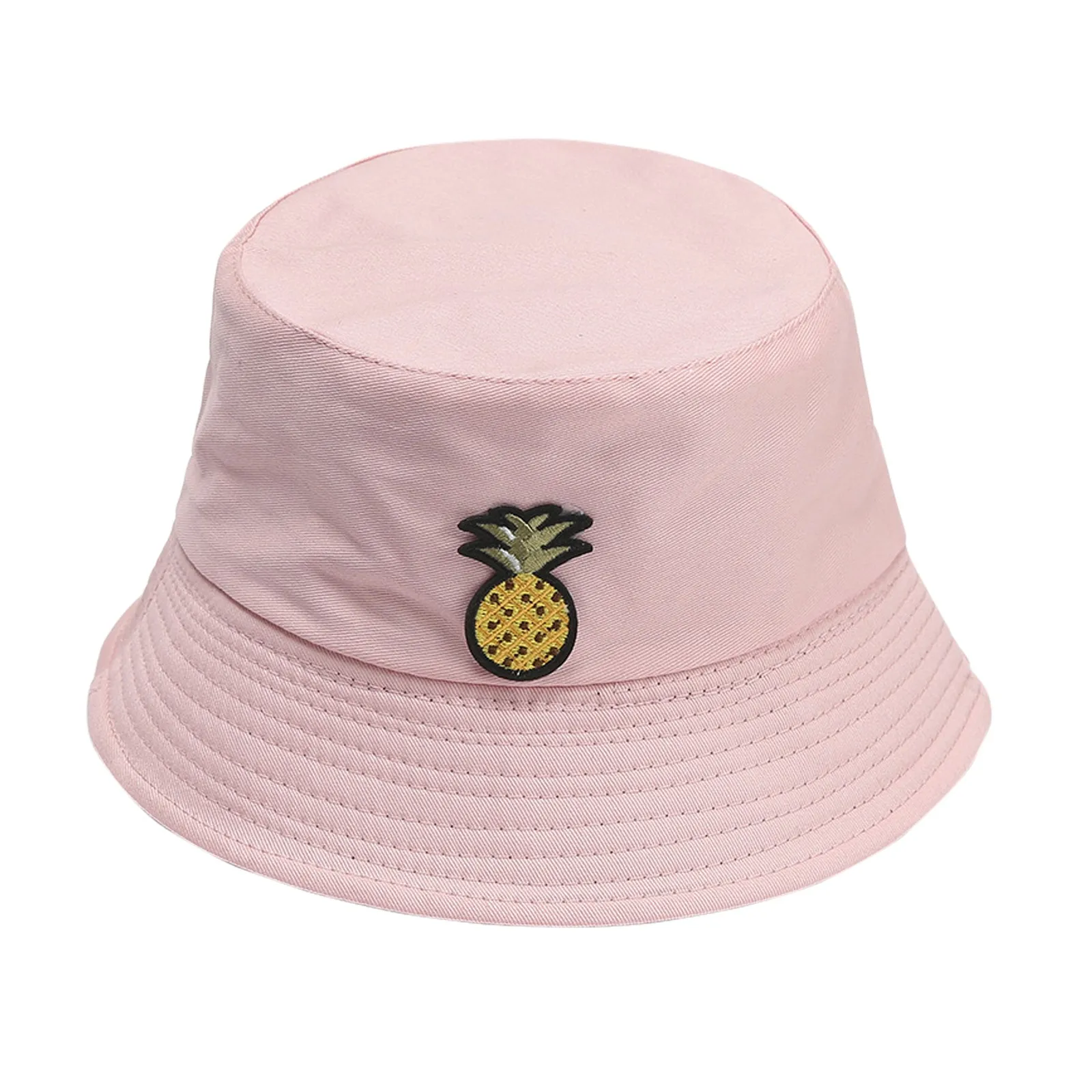 

Sun Hats For Women Fashion Pineapple Printing Sunshade Fisherman Beach Hat Basin Hat Summer Outdoor Casual Bucket Hats