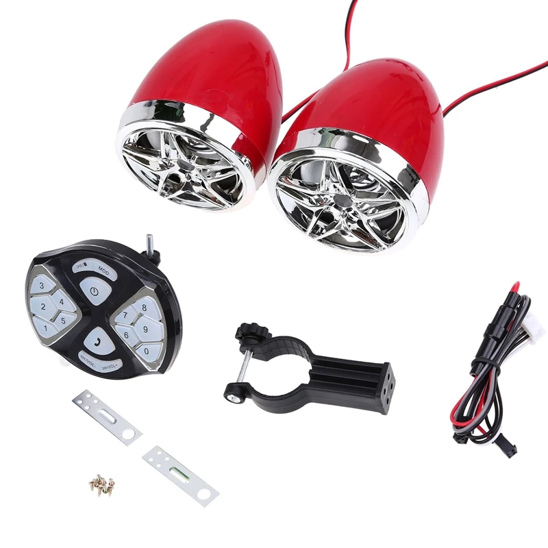 Водонепроницаемая звуковая система для мотоцикла Bluetooth Fm радио стерео