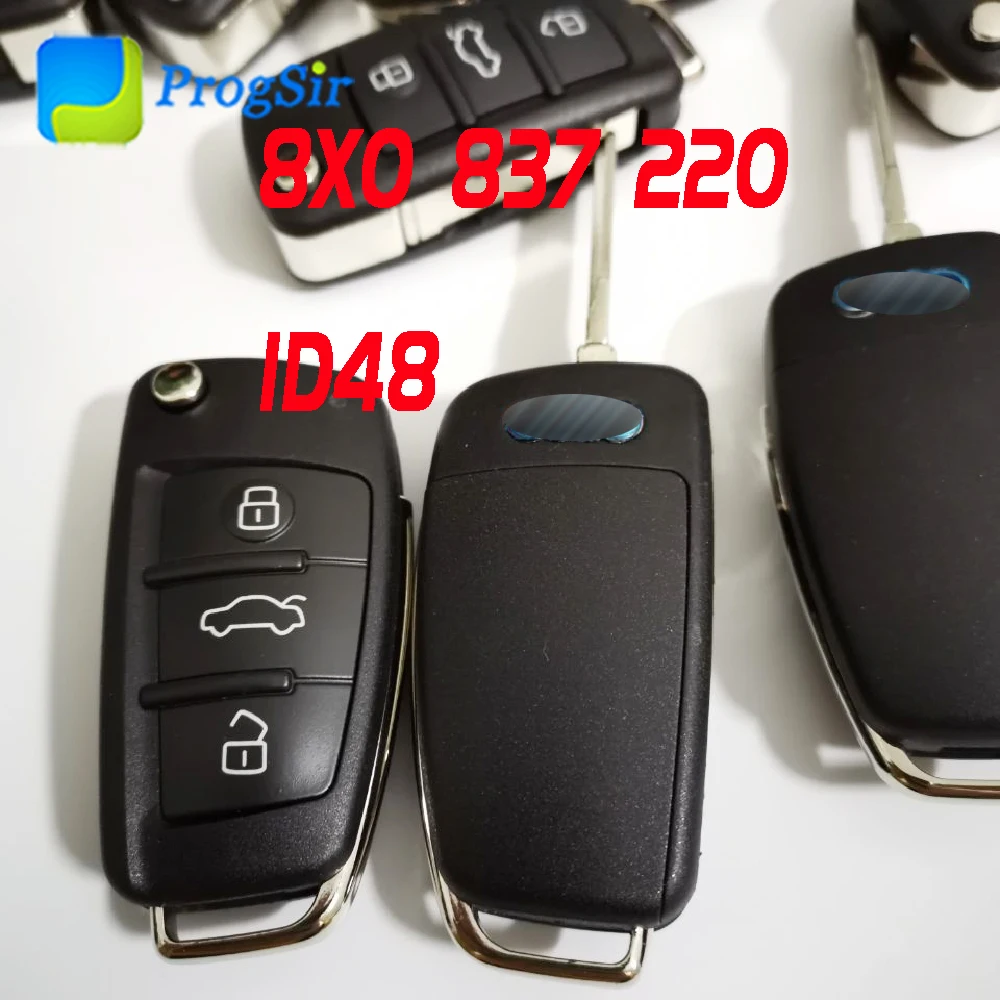 Пульт дистанционного управления с 3 кнопками 315 МГц 434 без ключа для Audi A1 Q3 чипом ID48
