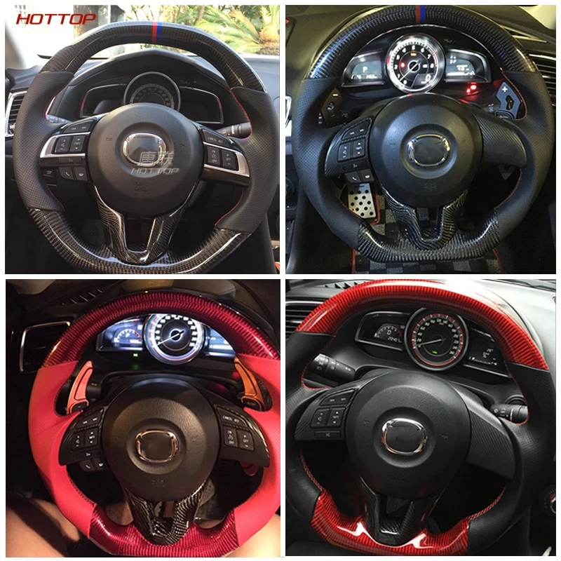 Автомобильное рулевое колесо из углеродного волокна для MAZDA3 Axela CX 5|Рулевые