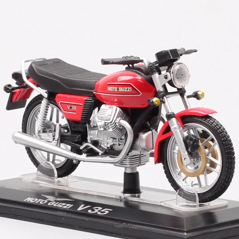 Классическая крошечная модель мотоцикла в масштабе 1:24 Moto Guzzi V35 Imola литые модели