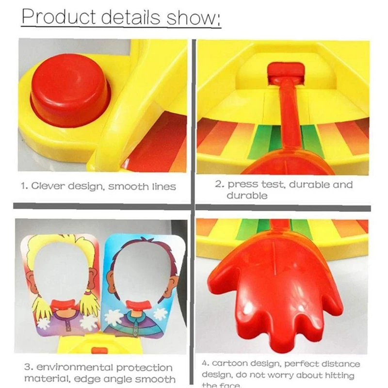 

Face Showdown Game Toy Cake Cream Pie in the Face Family Party Fun Game Funny Gadgets Prank Gags Jokes Anti Stress Toys