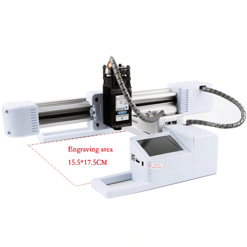 CNC лазерная гравировальная машинка 3 Вт/7 Вт/10 Вт USB автономный деревянный фрезерный станок области 155x175 мм DIY Термопринтер для печати логотипов большой мощности